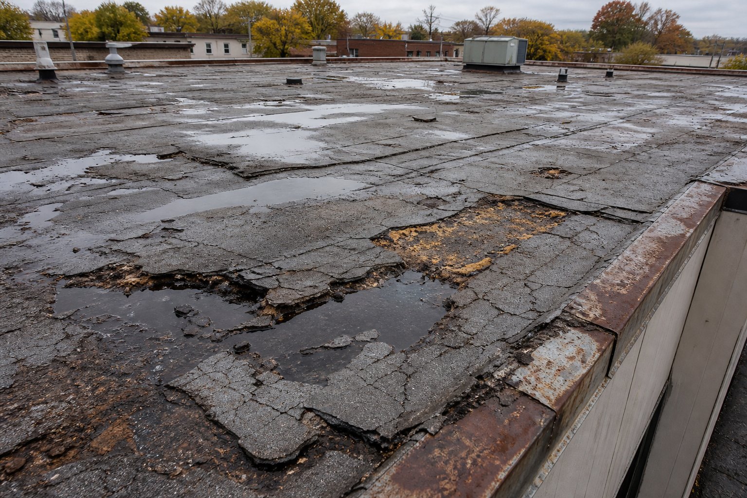 5 Signs Your Hudsonville Flat Roof Needs Replacement Before the Next Michigan Winter