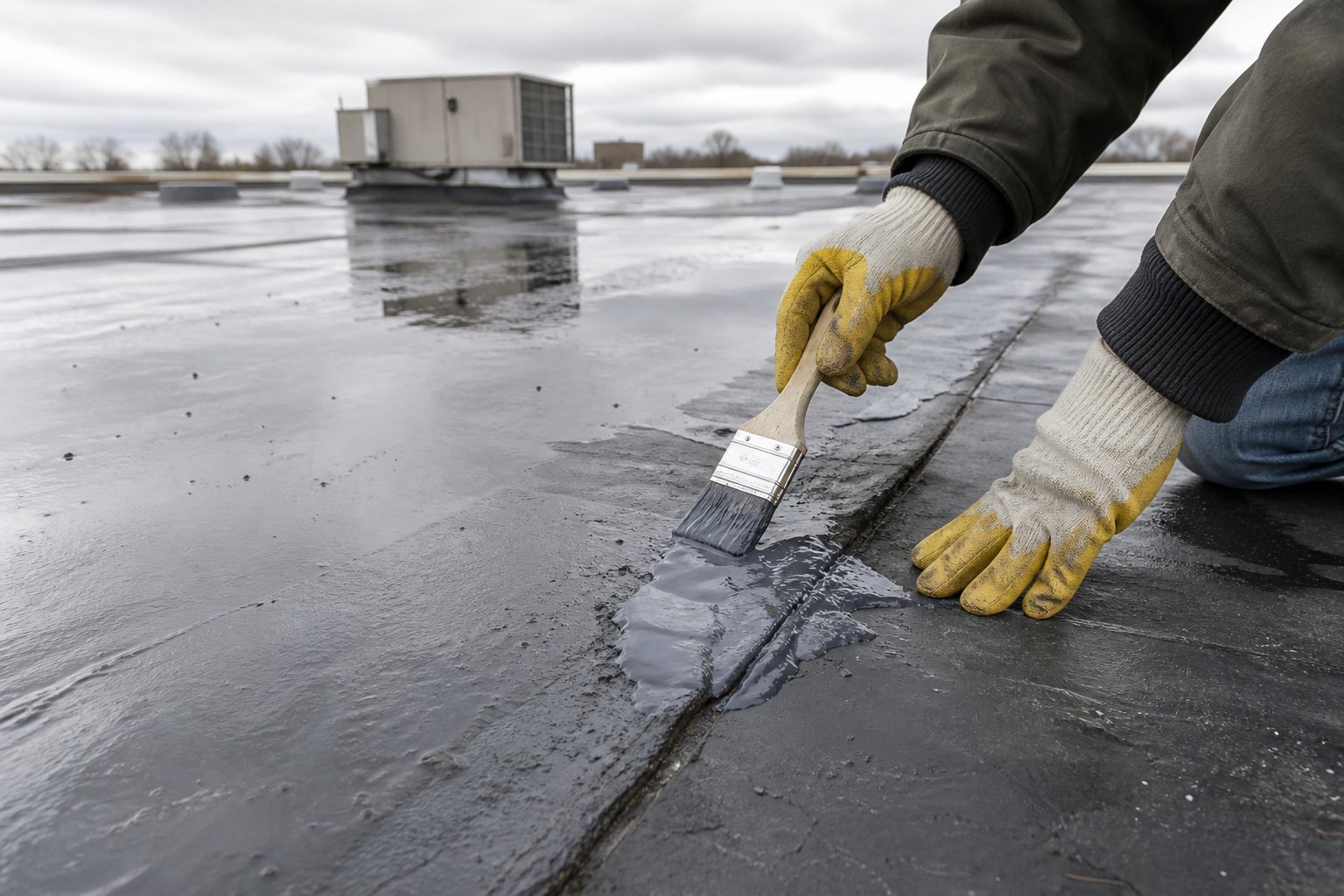 Flat Roof Leak Repair in Spring Lake, MI