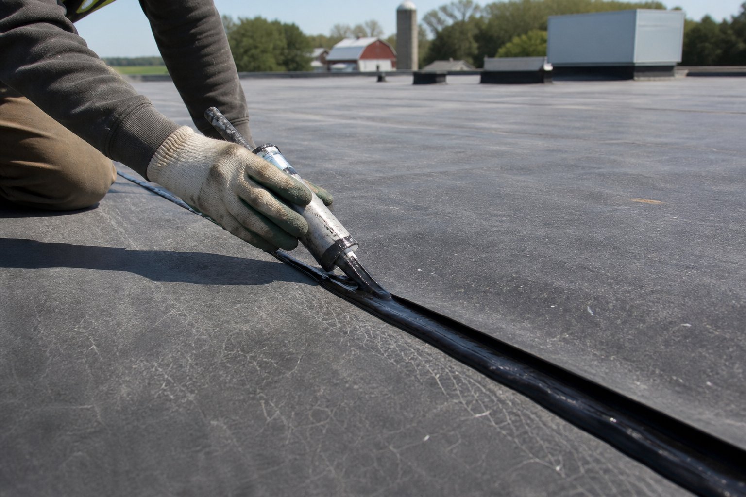 Flat Roof Repair in Allendale, MI